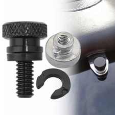 Black Rear Fender Seat Bolt Screw & Nut Kit for Harley Sportster Touring 96-2023