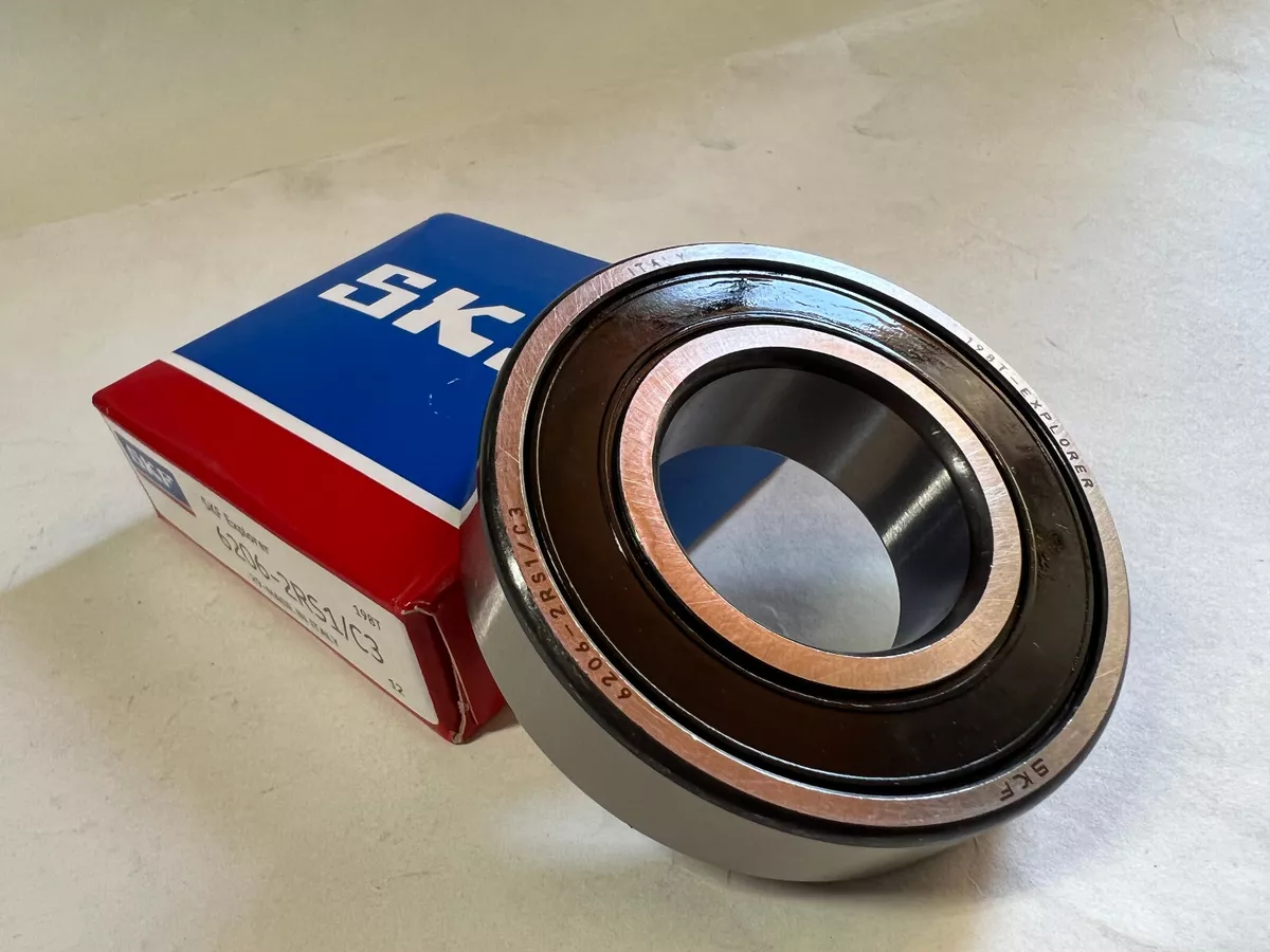 2 Pack 6206 2RS SKF C3 2 Shielded Rubber Ball Bearing 30mmx62mmx16mm NEW ITALY