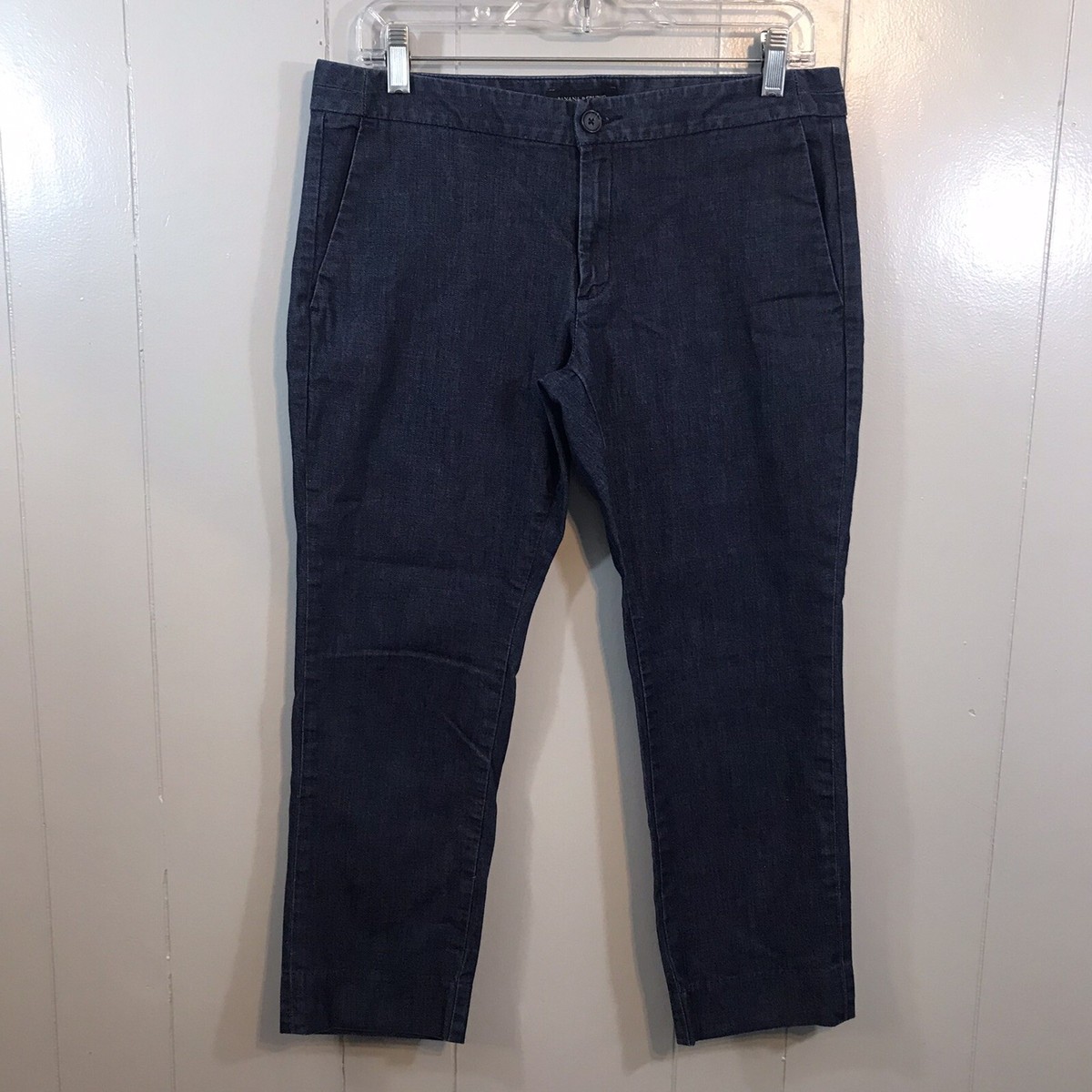 Banana Republic Hampton Fit Blue Petite Stretch Crop Jean Denim