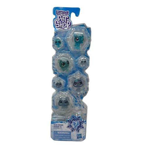 New Littlest Pet Shop G4 Frosted Wonderland Blue 7 Figure Pack Pony Kitty Puppy
