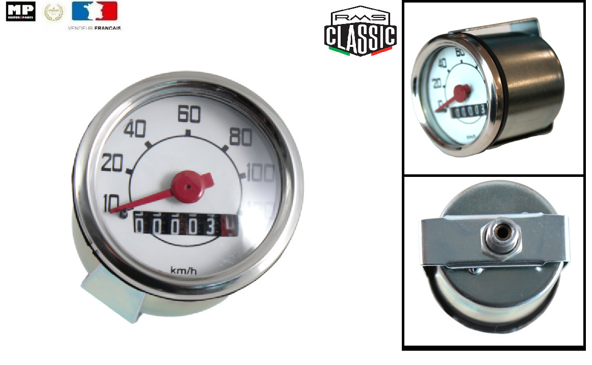 Compteur Kilométrique Piaggio Vespa 50 Vintage 120 km/h
