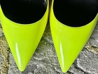 PHILIPP PLEIN⚡Size 40EU/9US Decollete Neon yellow crystal skull stiletto pumps — photo 6