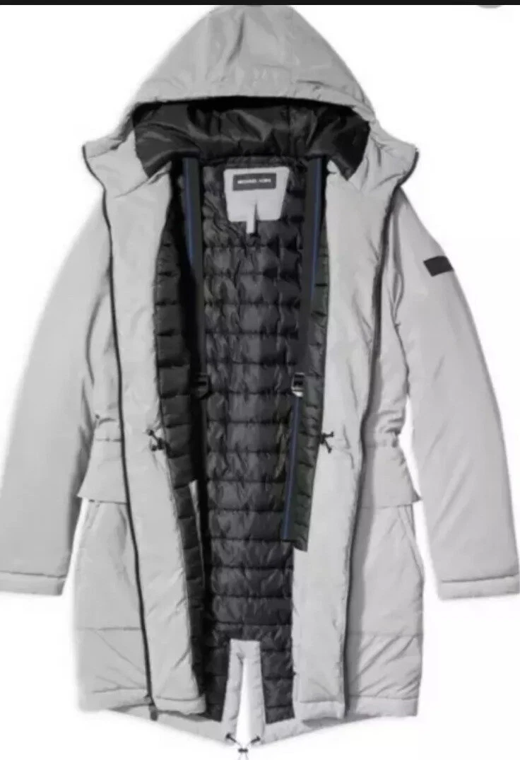 Cappotto Anorak Michael KORS Uomo X TECH Riflettente 3M Primaloft $598 Taglia XL Nuovo