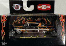 1958 Chevy Impala Blackorange Flames M2 Machines S144 25-97 New In Package