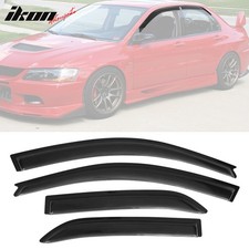 Fits 02-07 Mitsubishi Lancer Acrylic Window Visors 4pc Sun Rain Guard Deflector