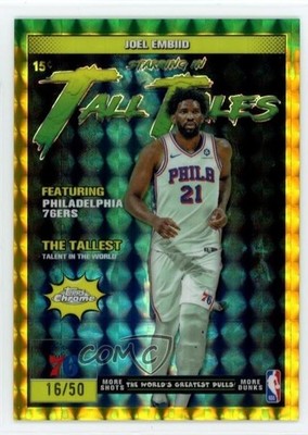2025-26 Topps Chrome Tall Tales Gold Geometric Refractor 16/50 Joel Embiid 1s2h