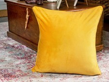 Velvet Cushion Covers 2 Sizes 7 Modern Colours Soft Touch Invisible Zip 2Pack