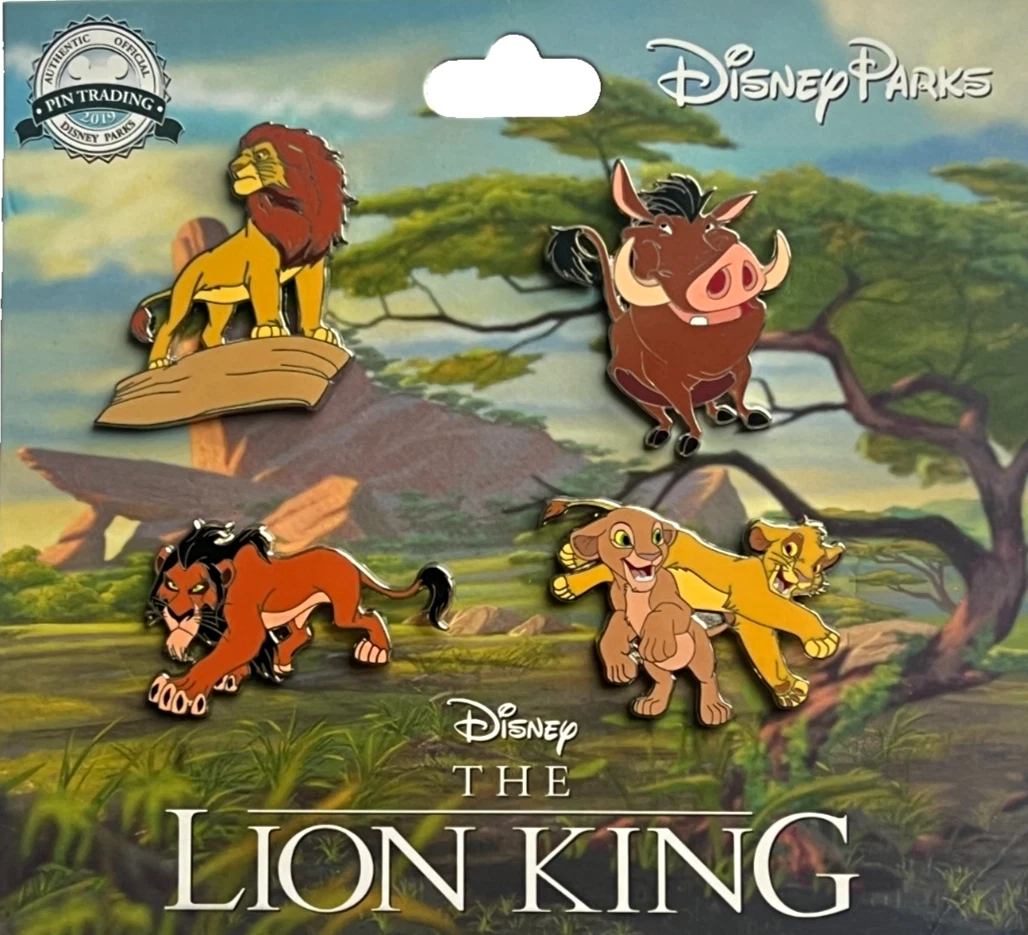 NEW Booster 4 Disney Pin Set Lion King Pride Rock Scar Simba Nala Mufasa Pumbaa