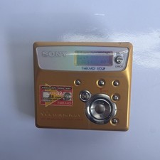 Sony MZ-N505 Net MD Walkman Type-R MiniDisc Recorder Player Gold Working