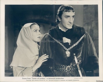 1968 Tower London Basil Rathbone Universal Production Historic Press Photo 8x10
