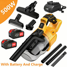 500W Cordless Handheld Vacuum Cleaner Portable Car Auto Home Wireless 2Battery