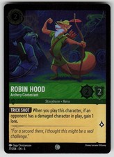 Robin Hood - Archery Contestant Cold Foil Shimmering Skies 77/204 Lorcana NM