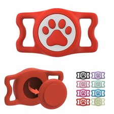 Waterproof Airtag Dog Collar Holder for Apple Air Tag, Silicone Dog Airtag Ho...