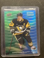 2023-24 UPPER DECK ALLURE  SIDNEY CROSBY GREEN-BLUE COLOR FLOW #18