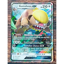 Pokemon Gumshoos GX 110/149 Set Base Sole e Luna Carta Holo Ultra Rara