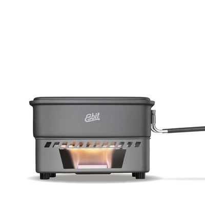 ESBIT (ESBIT) Outdoor Cook Set 1100ml With mesh bag ESCS1100HA gray