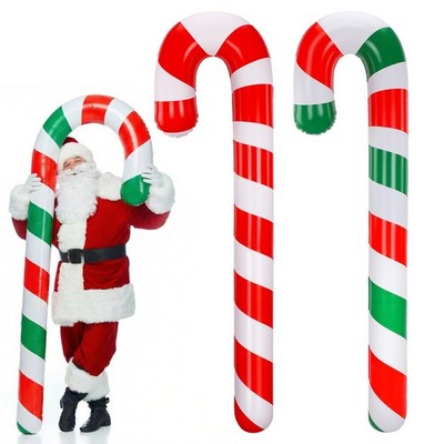 2 Pcs 54 Inch Inflatable Christmas Decorations Blow up Candy Cane Ornaments, ...