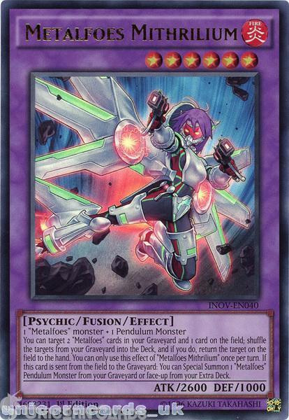 INOV-EN040 Metalfoes Mithrilium Ultra Rare 1st edition Mint YuGiOh Card