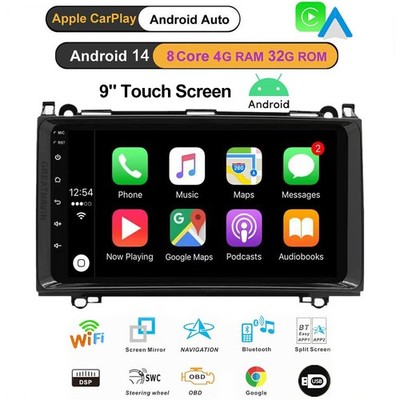 8 Kern 9'' CarPlay für Mercedes-Benz Viano Vito W639 Autoradio DAB Navigation SWC