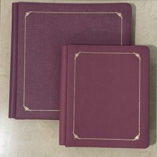 Lot Of 2 NEW Creative Memories Mauve Pink Albums 12x12  8x10 W/ Blank Pages