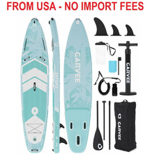 10.6 ft Inflatable Stand Up Paddle Boards Extra Wide Paddleboard with Paddle