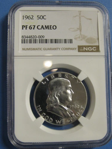 1962 Proof Franklin Half Dollar NGC PF 67 Cameo 20-009