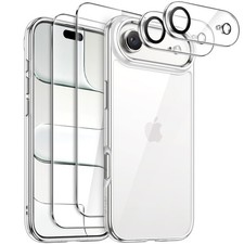 5 in 1 Case for iPhone Air 6.5-Inch with Screen & Camera Lens Protectors