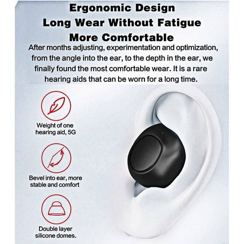 Digital Hearing Aids Noise Cancelling Help Severe Loss Invisible Sound Amplifier - Picture 5 of 62