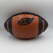 Nerf Pro Weather Blitz Football Orange Black 2008 Hasbro Textured Grip Toy