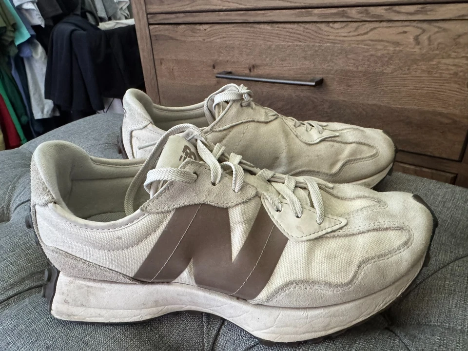 New Balance 327 Sea Salt Mushroom Women's sneakers shoes size US 9 WS327MR white - Image 4 of 4