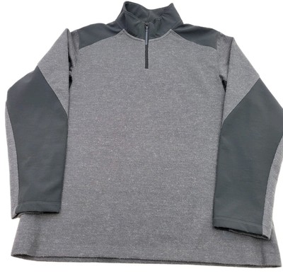 Magpul Men's XL Gray & Black Long Sleeve 1/4 Zip Wool Blend Pullover Jacket EUC