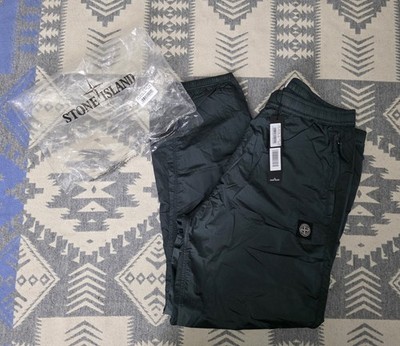 Stone Island Nylon Metal Track Pants Dark Petrol Green Sz 2XL Made In Italy NWT