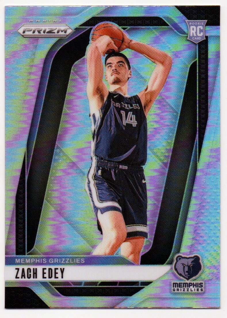 2024-25 PANINI PRIZM ZACH EDEY RC #249 SILVER PRIZM  memphis grizzlies