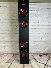 PSYC 2.0 Wired Floorstanding Tower Speaker Black with Red Drivers