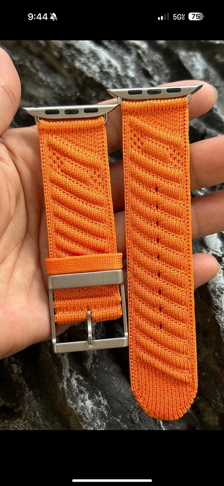 Titanium Buckle Nylon Watch Band Strap For Apple Watch Hermes Ultra 1/2 49MM