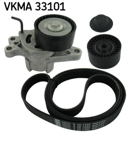 V-Ribbed Belt Set SKF VKMA 33101 Fits Citroen Peugeot 206 Berlingo Berlingo - Image 11