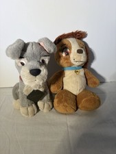 Disney Lady and the Tramp Plush Lot Scamp Lady Stuffed Animals Dog Bundle 10
