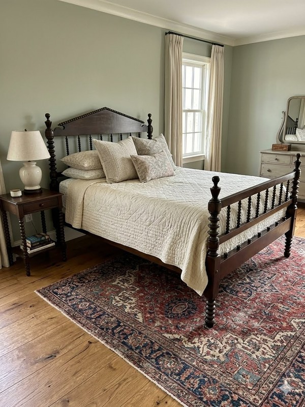 Antique Jenny Lind Spool Bed Frame Mid 19th Century.