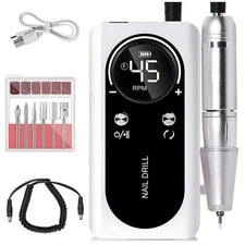 45000RPM Electric Portable Nail Drill Machine Rechargeable Low Noise Sander File