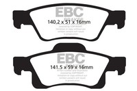 EBC Brakes DP41872R Bremsbelagsatz, Scheibenbremse FüR Dodge Jeep