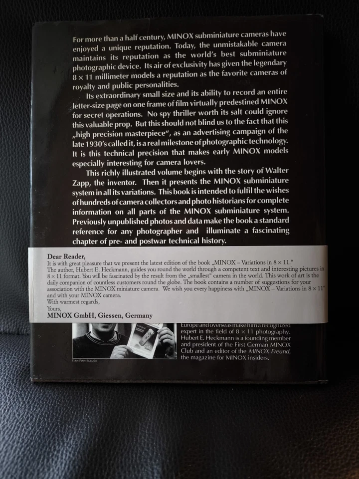 Anniversary Edition 50 years Minox Hubert.E Heckmann Variations 8x11 book - Image 2 of 2