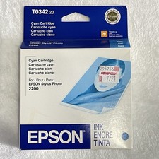 EPSON Stylus Photo 2200 T034220 Cyan Ink Cartridge EXPIRED 2009