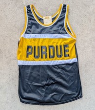 Vintage 1980s Purdue University Track and Field Jersey Russell Athletic Shirt M
