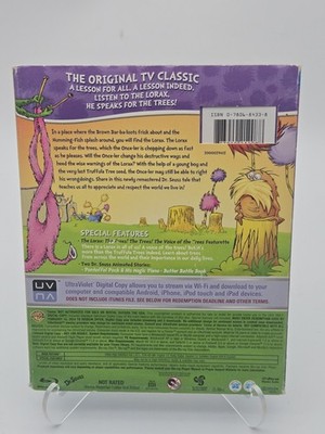 Dr. Seuss The Lorax Deluxe Edition Blue Ray DVD w/ Slipcover - No