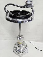 Free Shipping Art Deco Chrome Floor Ashtray Cigar Room Lounge Smoking Stand 1950