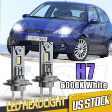 For Ford Focus 2002-2004 2x H7 6000k Bright White Led Hedlight High Beam Bulbs For Ford Focus 2002-2004 2x H7 6000k Bright White Led Hedlight High Beam Bulbs