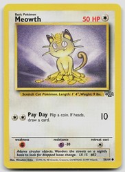Meowth 56/64 Jungle Common Unlimited