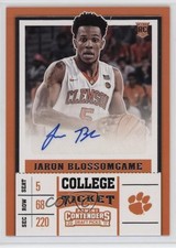 2017-18 Panini Contenders Draft Picks College Jaron Blossomgame #87 Auto 4g8