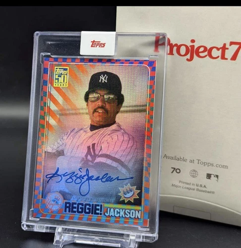 Topps Project 70, REGGIE JACKSON Auto, FOIL AUTO #579-A, 45/70, by Claw Money