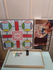 Vintage 1975 Selchow & Righter Parcheesi Board Game Complete Without Box Insert